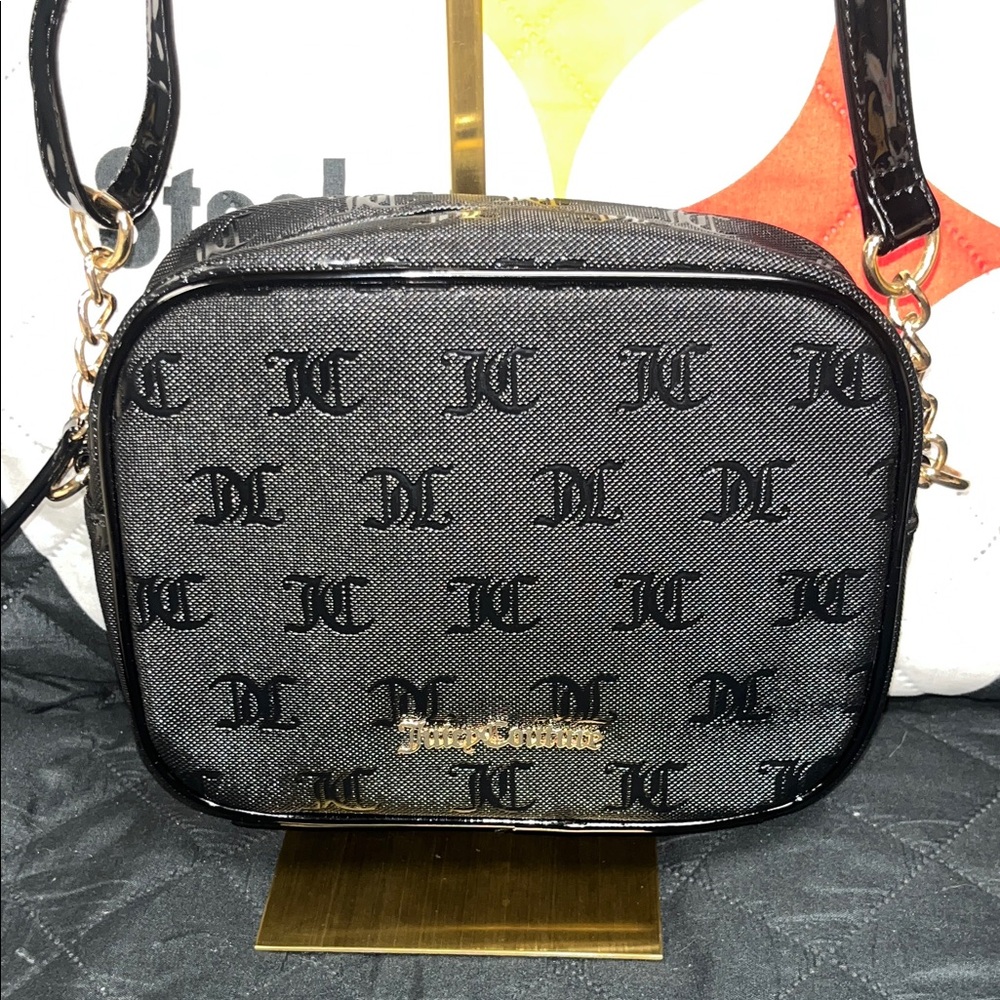 Juicy Couture Monogram Black Crossbody Bag